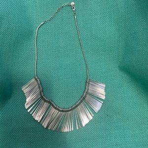 Stella & Dot Silver Fringe Necklace